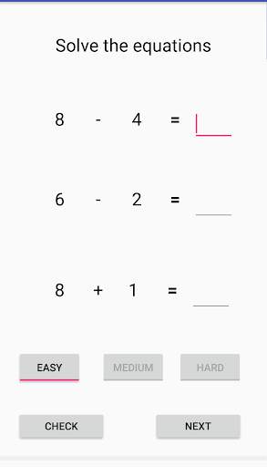 MathApp screenshot 2