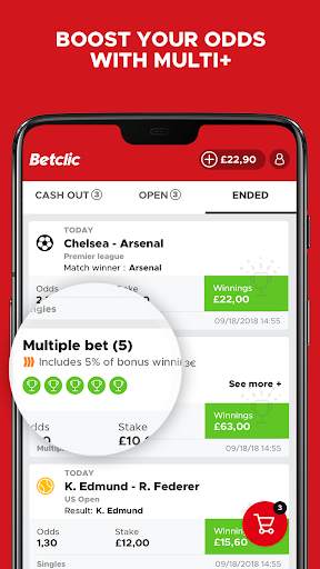 Betclic live sports betting &  screenshot 4