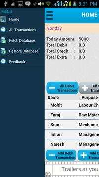daily transaction manager screenshot 1