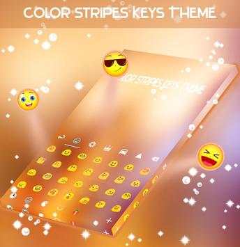 Color Stripes Keys Theme screenshot 2