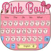 Pink Cute Tie  Keyboard Theme on 9Apps