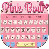 Pink Cute Tie  Keyboard Theme 10001006