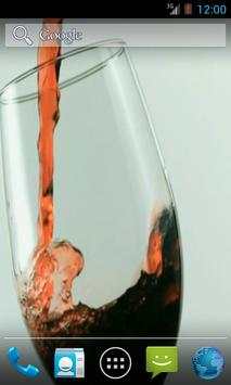 Glass of Wine Live Wallpaper screenshot 2