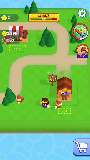 Idle Craft World: Lumberjack screenshot 1
