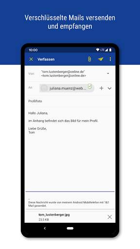 1&1 Mail screenshot 3