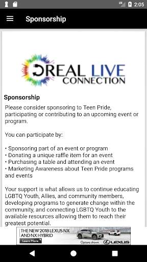 Dallas Teen Pride screenshot 2