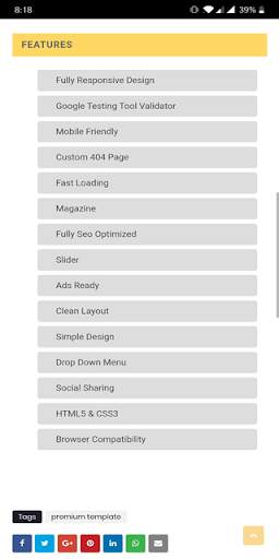 Blogger Template screenshot 2