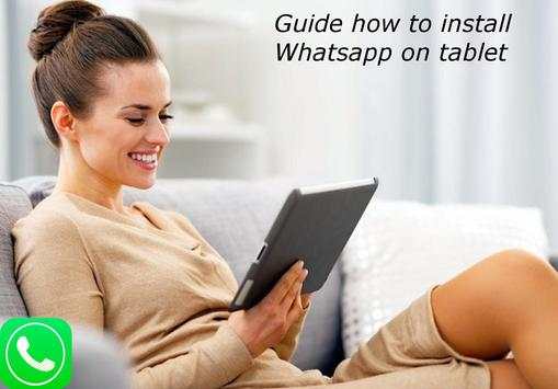 Guide WhatsApp on your tablet screenshot 1