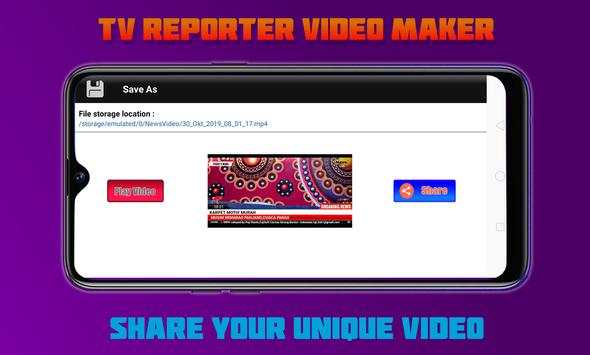 Tv Reporter Video Maker screenshot 5