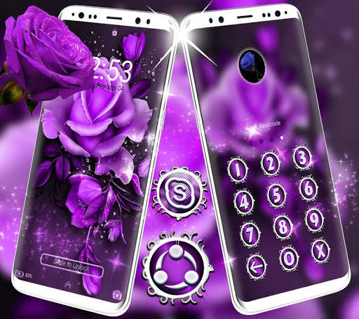 Purple Rose Launcher Theme screenshot 2