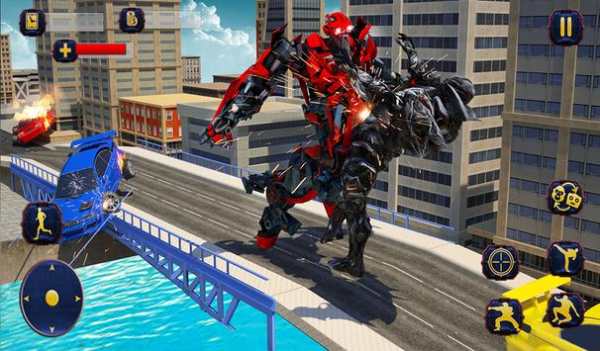 Wild Gorilla Transforming Robot: Dino Hunting Game screenshot 20