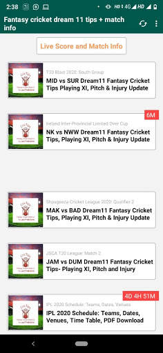 CricTips Fantasy Cricket Informer - Dream 11 Guru screenshot 8