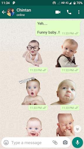 Cute Baby Stickers screenshot 1