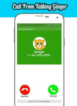 Call From Talking Ginger screenshot 1