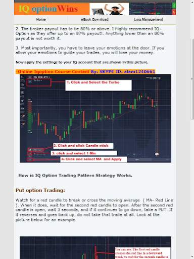 Binary Option Trading Strategy IQOPTION screenshot 3