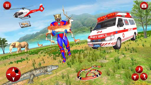 Superhero Animals Robot Rescue Mission स्क्रीनशॉट 6