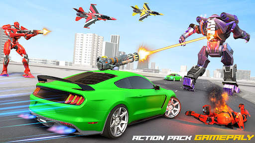 Army Dino Robot Car Games 3D screenshot 6