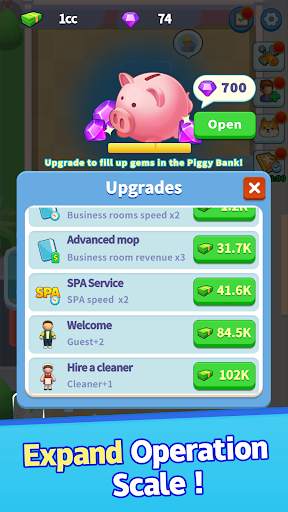 My Mini Hotel: Idle Game स्क्रीनशॉट 10