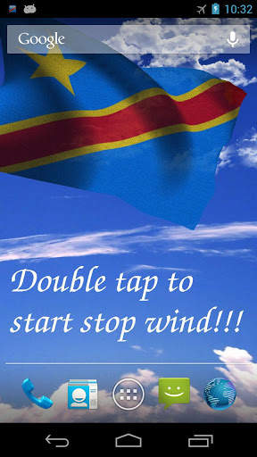 DR Congo Flag Live Wallpaper screenshot 1