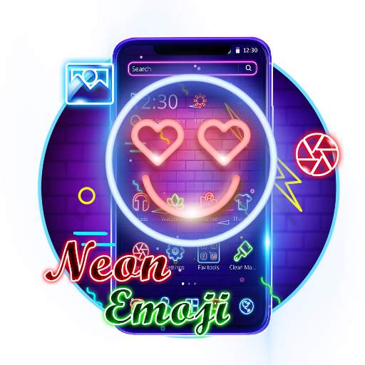 Neon Smile Face Emoji Theme 1.1.2