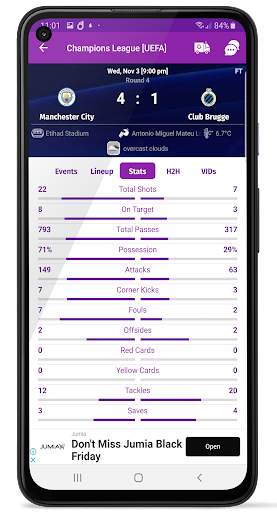 Livescores Plus screenshot 8