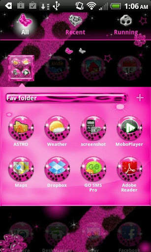 Pink Cheetah for Go Launcher screenshot 3