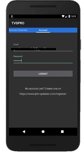 TVS player (w chromecast): organized IPTV player screenshot 3