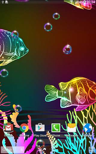 Neon Fish Live Wallpaper screenshot 4