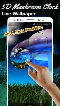 3D Mushroom Clock Live Wallpaper screenshot 4