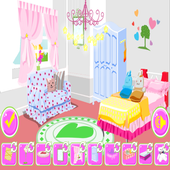 Room decoration game icon