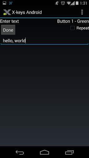 X-keys Android screenshot 2
