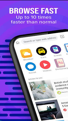 Ticer Browser - Fast Browser & VPN screenshot 1