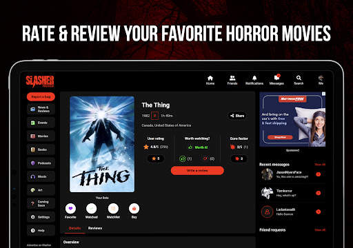 Slasher Horror Social Network screenshot 13