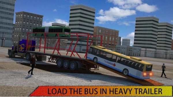 Mega Bus Transporter Truck Sim 2017 screenshot 2