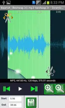 Mp3Cutter screenshot 2