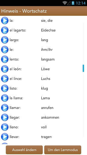 Spanischunterricht Demo screenshot 2