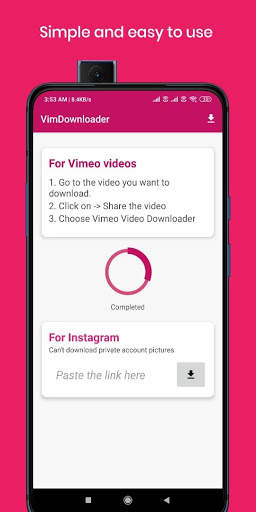 VimmVideo - Video downloder for Vimeo Videos screenshot 3