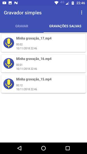 Gravador simples screenshot 3