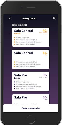 Galaxy Gaming Center App screenshot 2