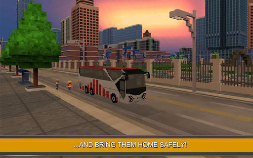 Pelatih Bus Simulator Craft screenshot 3