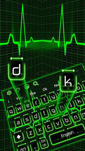Neon Heartbeat Keyboard screenshot 2