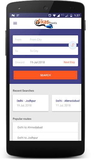 Vikas Travels screenshot 2