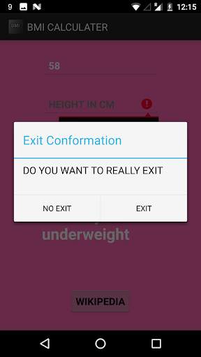 BMI CALCULATER screenshot 4