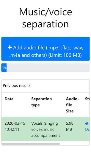 Music Voice Separator screenshot 1