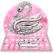 Pink Diamond Swan Keyboard icon