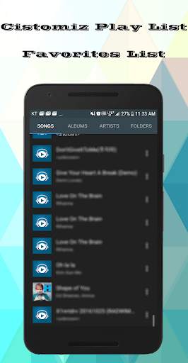 BG MUSIC PLAYER - MUSIC PLAYER 1 تصوير الشاشة
