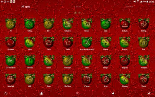 Merry Christmas Go Launcher theme screenshot 10