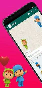 Pocoyo Aufkleber für WhatsApp | Cartoon WAStickers screenshot 2