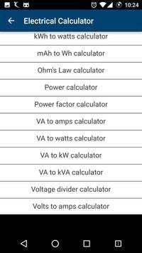 Electrical Calculator Pro screenshot 3