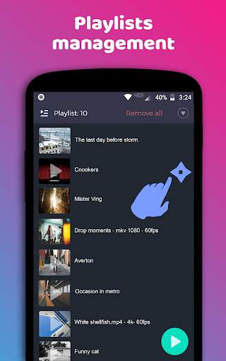 Night Video Player - voice amp screenshot 3
